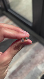18ct Gold .50ct lab diamond earrings
