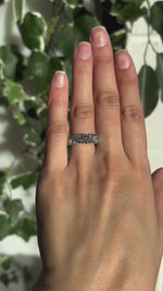 3 Stone Platinum & Diamond Ring 2.25ct Natural