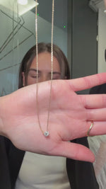 18ct Gold .50ct Lab Diamond Necklace