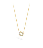 18ct Gold Diamond Circle Necklace