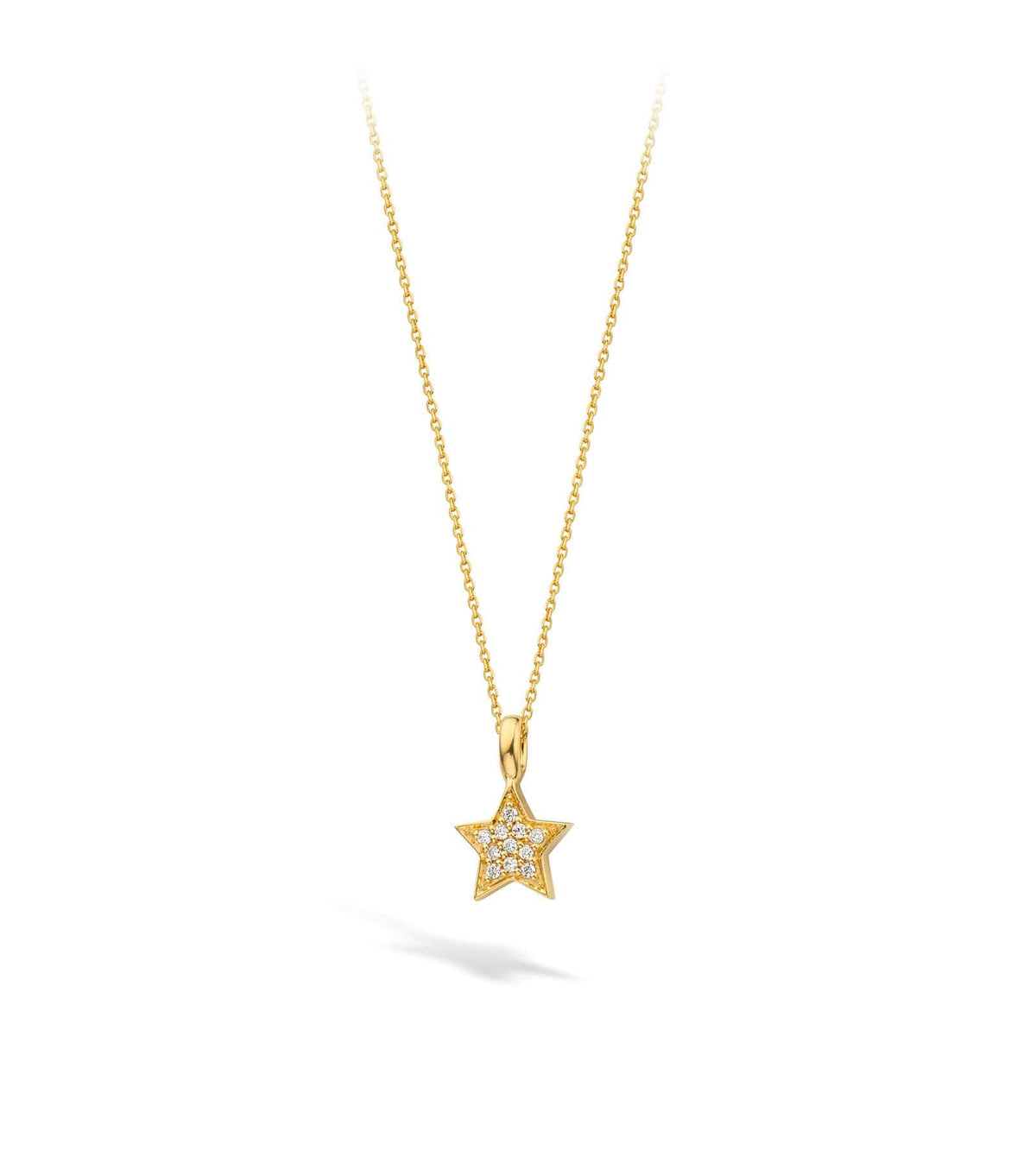 18ct Gold Diamond Star Necklace