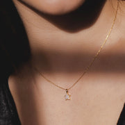 18ct Gold Diamond Star Necklace