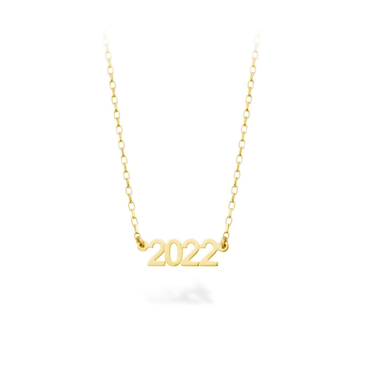 9ct Gold Customizable Year Necklace