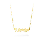 9ct Gold Gothic Name Chain (7+ Letters)
