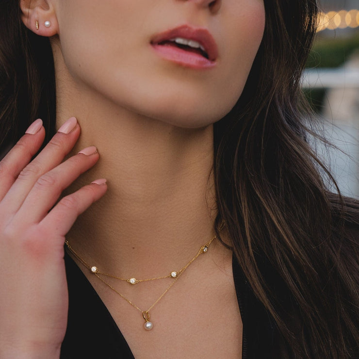 9ct Gold Mini Dot Necklace