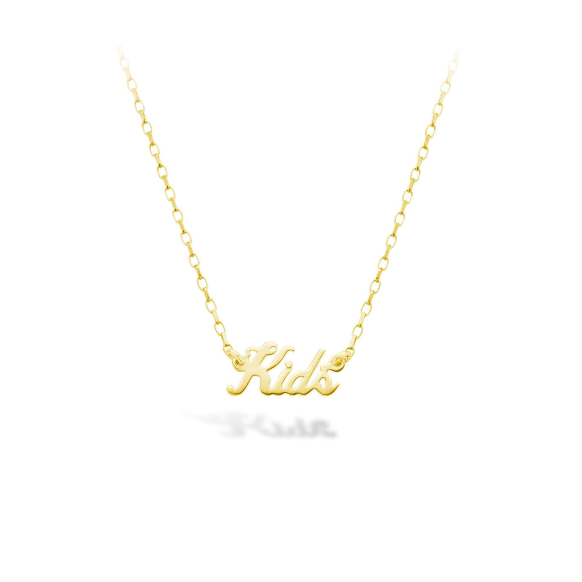 9ct Gold Personalized Kids Name Necklace