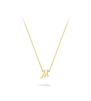 9ct Gold Script Initial Necklace