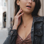 9ct Gold Small RoundDisc Necklace for engraving