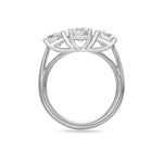 Platinum 3 Stone Lab Diamond Ring 2.25ct Lab