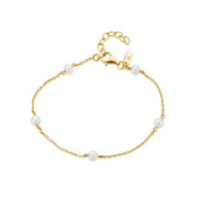 Classic 9ct Gold Pearl Bracelet