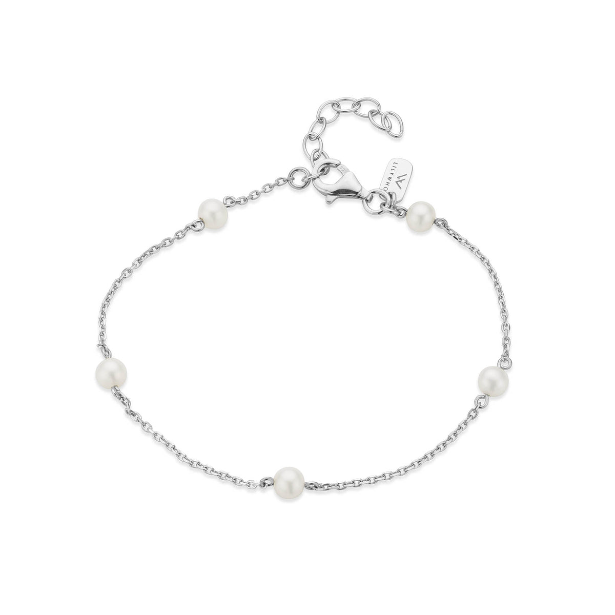 Silver Pearl Bracelet