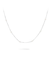 Classic Silver Pearl Necklace