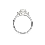 3 Stone 1.25ct Engagement Ring-Oval center stone