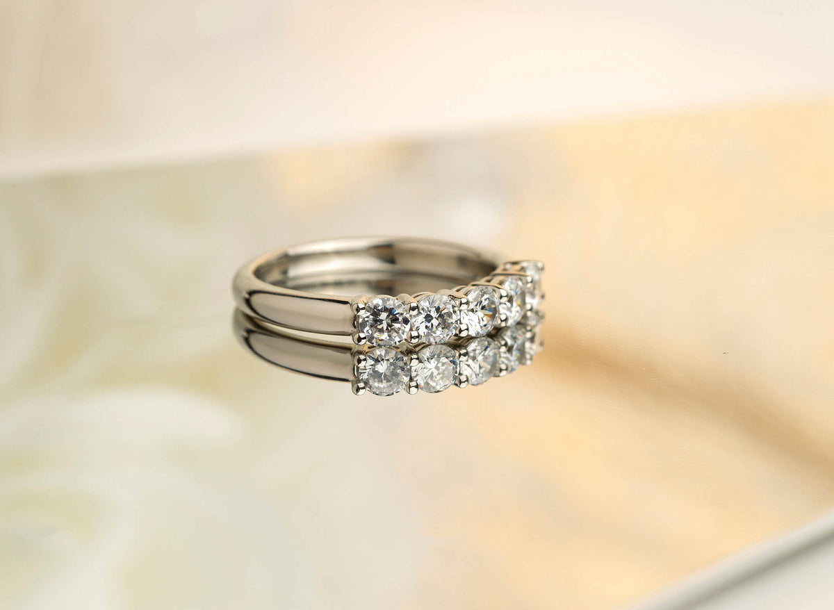 Platinum Eternity Ring .75ct