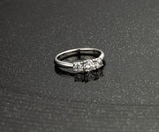 3 stones .60ct Lab Diamond Ring