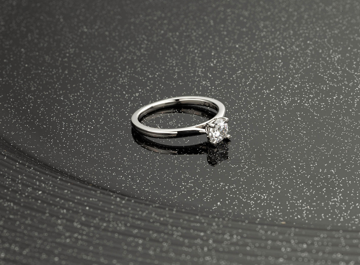 Platinum Round .50ct Solitaire Ring