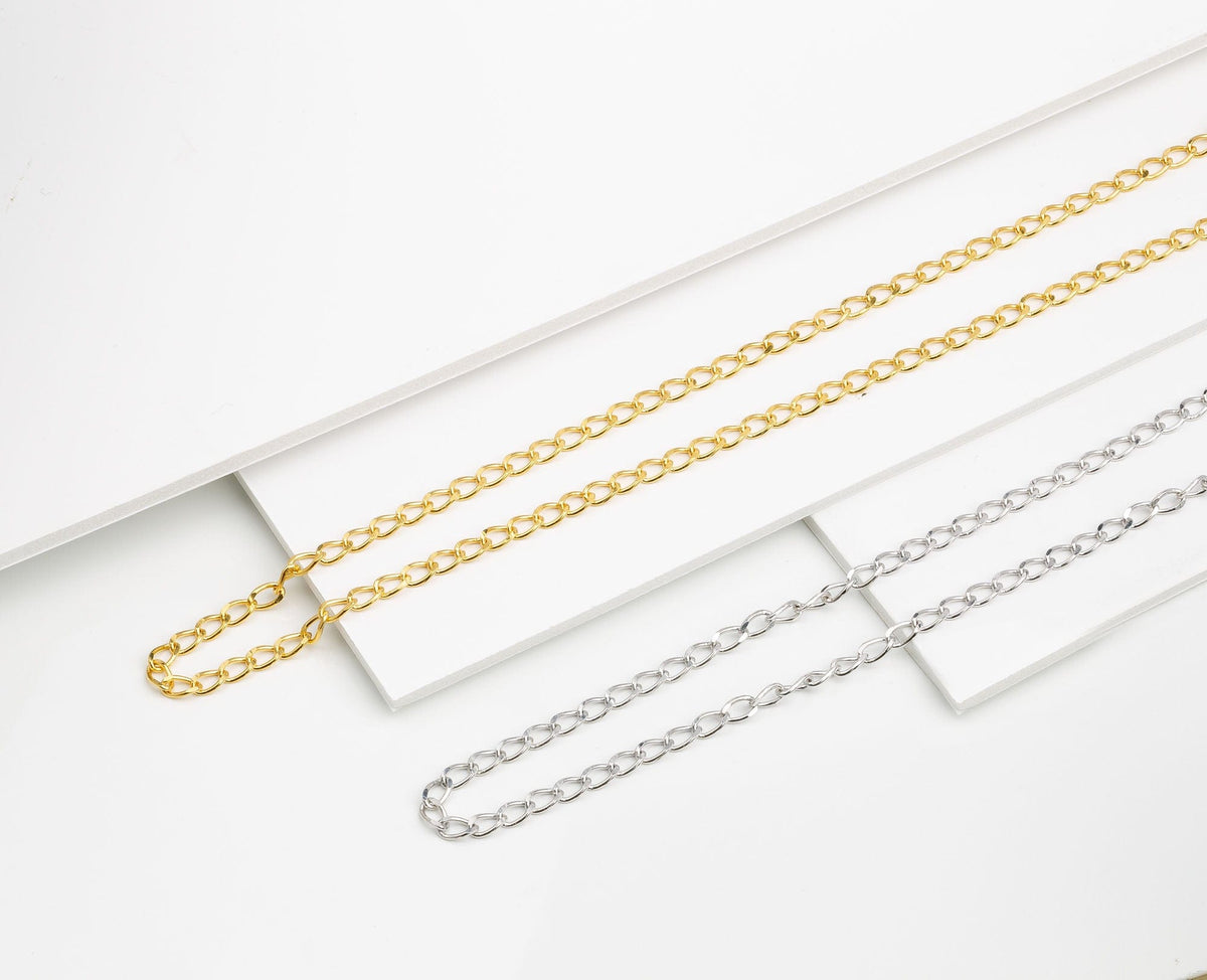 Curb Link Gold Chain Necklace