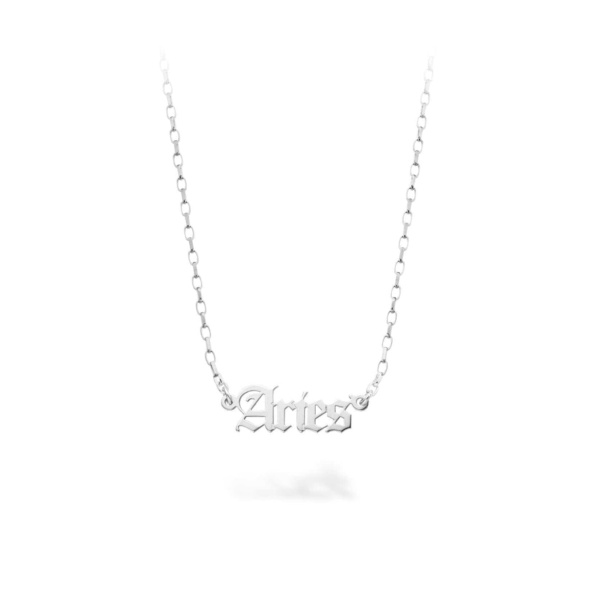 Customizable Silver Star Sign Necklace (1-6 Letters)