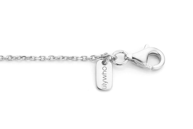CZ Silver Customizable Bar Necklace