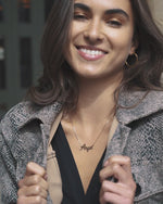 9ct Gold Customizable Script Name Necklace (1-6 Letters)