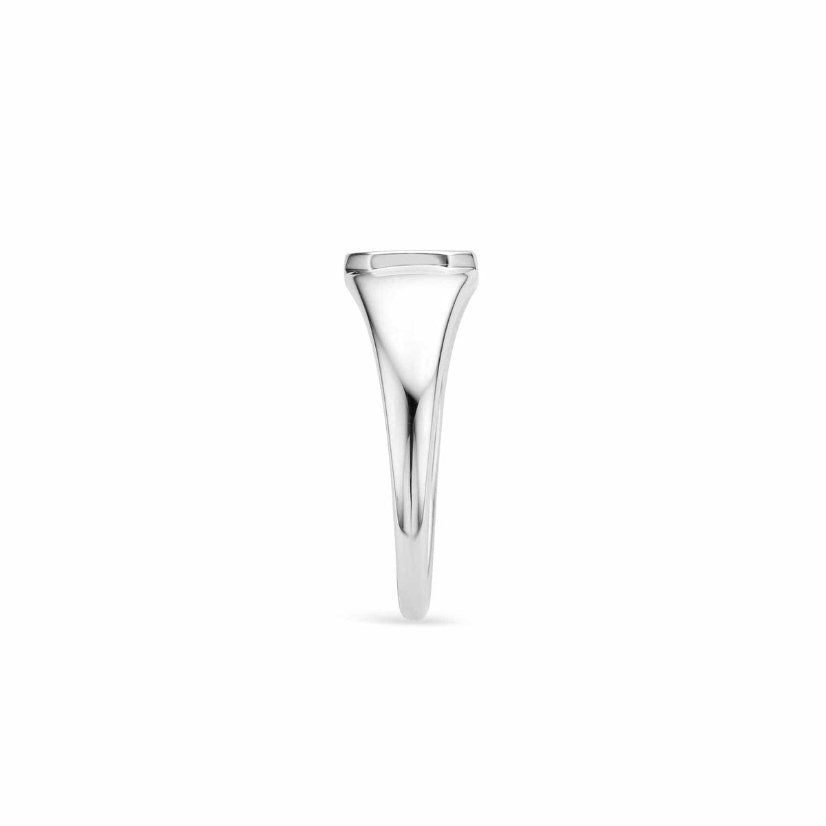 Engraving Silver Octagon Signet Ring