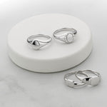 Engraving Silver Octagon Signet Ring