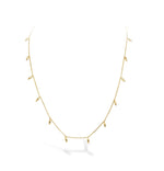 Mini Spike Yellow Gold Necklace