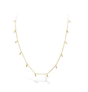 Mini Spike Yellow Gold Necklace