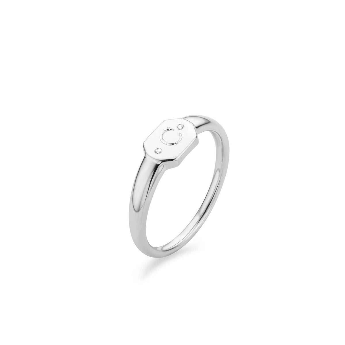 Petite Silver Signet Ring