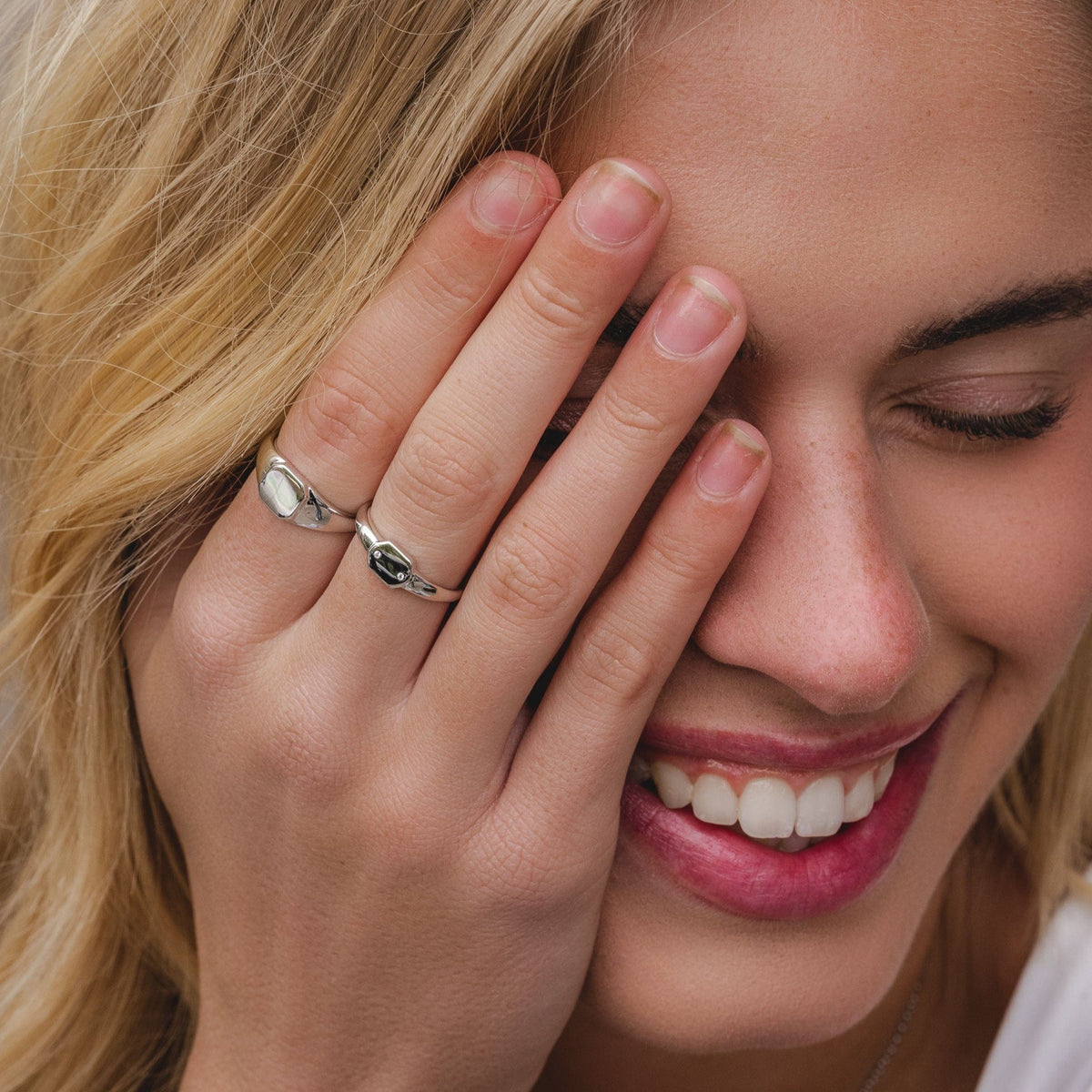 Petite Silver Signet Ring