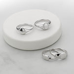 Petite Silver Signet Ring