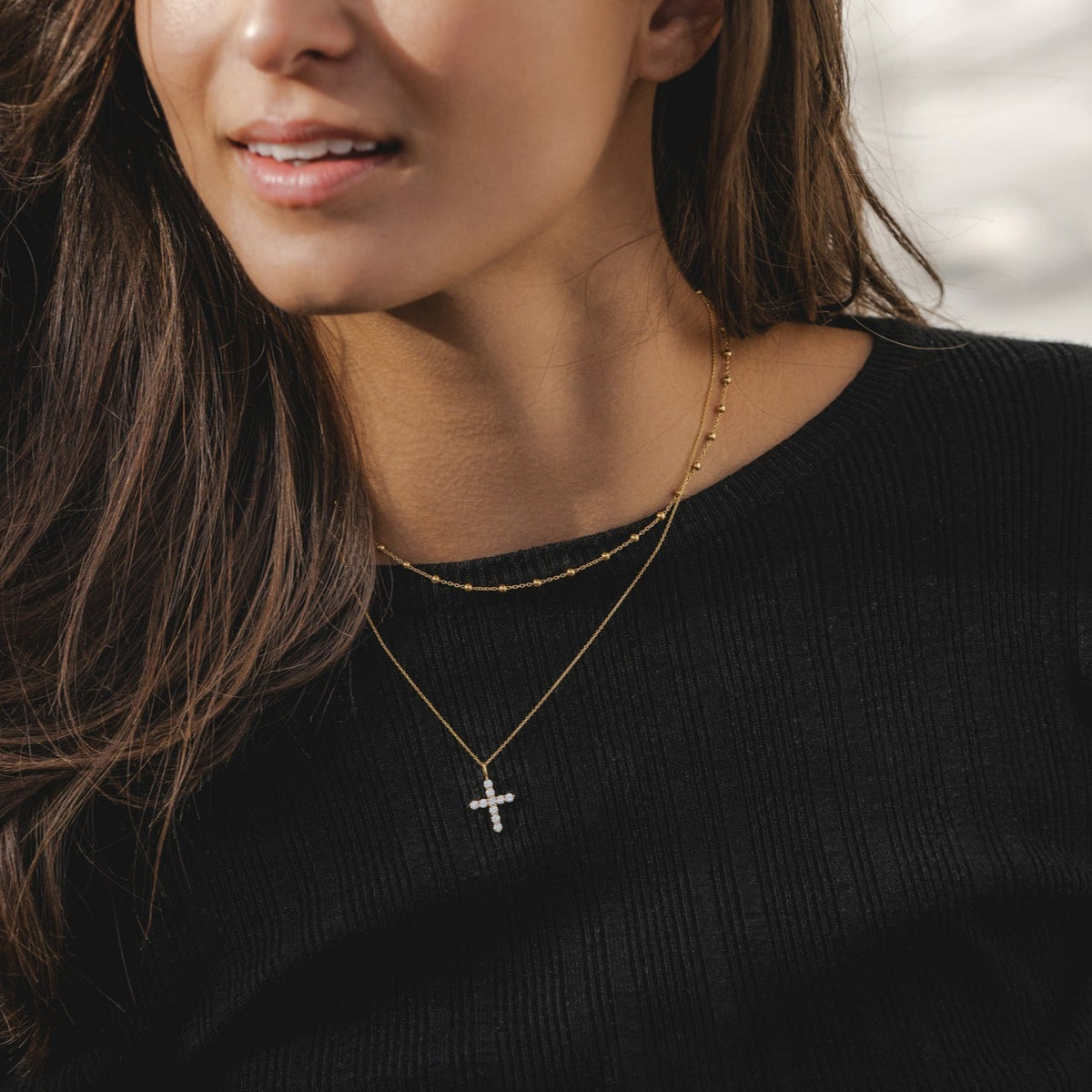 9ct Gold Cross Necklace