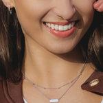 Silver Mini Spike Chain