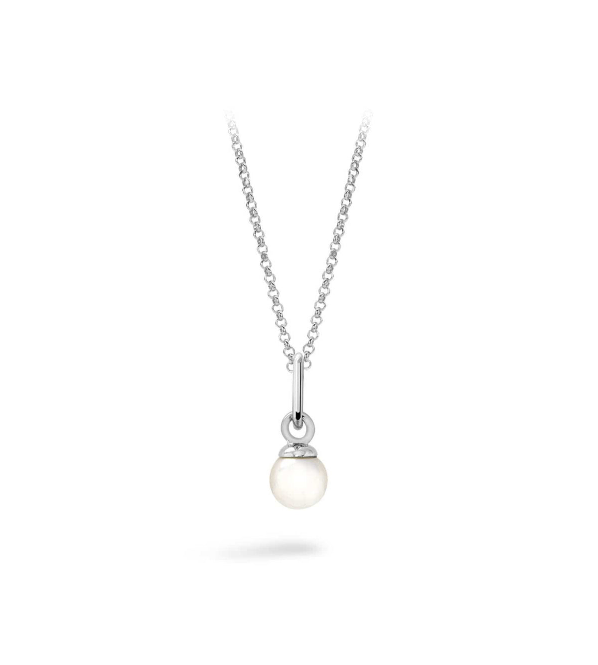 Silver Pearl Necklace