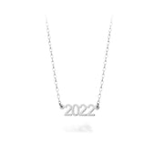 Silver Personalised Year Necklace