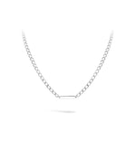 Silver Personalization ID Bar Chain